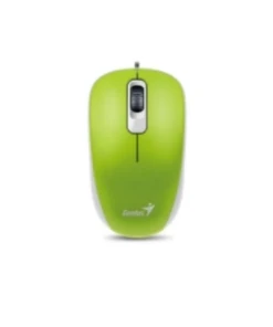 עכבר אופטי חוטי חיבור USB אורך כבל 1.5 מטר בצבע ירוק Genius | 31010010409 | DX-120