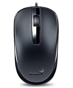 עכבר אופטי חוטי חיבור USB אורך כבל 1.5 מטר בצבע שחור Genius 31010010405 DX-120