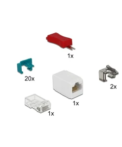 קליפס לאבטחת כבלי רשת סט 20 יחידות DELOCK | 86406
