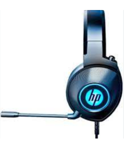 אוזניות כולל מיקרופון נשלף HP עם תאורת RGB חיבור USB\AUX כחול-שחור HP | 8008U