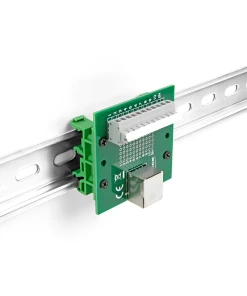 טרמינל בלוק DIN rail בחיבור לחיצה לשקע RJ50 כולל ברגים DELOCK | 67012