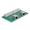 טרמינל בלוק DIN rail בחיבור לחיצה עם 2 יציאות RJ50 נקבה DELOCK 67014