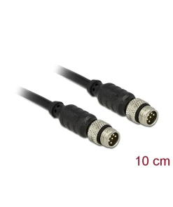 כבל M8 sensor/actuator אטום נגד מים תקע 6 פין לתקע 6 פין DELOCK | 12688