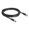 כבל רשת מאריך תעשייתי M8 PUR (TPU) תקע 3pin A-coded לשקע 3pin A-coded ז/ז DELOCK | 80140