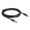 כבל רשת מאריך תעשייתי M8 PUR (TPU) תקע 4pin A-coded לשקע 4pin A-coded ז/נ DELOCK | 80144