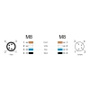 כבל רשת מאריך תעשייתי M8 PUR (TPU) תקע 4pin A-coded לשקע 4pin A-coded ז/נ DELOCK | 80144