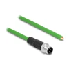 כבל רשת תעשייתי M12 PROFINET PUR (TPU) תקע 4pin D-coded נ/- DELOCK | 87850