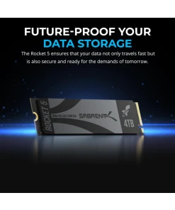 כונן פנימי SSD בנפח 4TB במהירויות גבוהות Sabrent | SB-RKT5-4TB | NVMe PCIe M.2 5.0