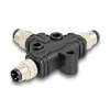 מפצל M8 T-Splitter IP67 תקע A-coded 3pin ל- 2 תקעים 3pin נ/נ DELOCK | 60573