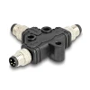 מפצל M8 T-Splitter IP67 תקע A-coded 4pin ל- 2 תקעים 4pin נ/נ DELOCK | 60574