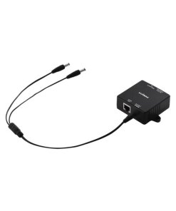 מפצל מתג מאפשר חיבור מרחוק מספק כוח ונתונים למפצל PoE עד 100 מטר שחור Edimax | GP-101SF