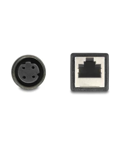 מתאם M12 Cat.5e תקע 4pin D-coded לשקע RJ45 אורך 50 ס"מ DELOCK | 60066