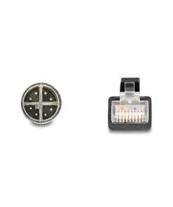 מתאם M12 Cat.6A TPU תקע 8pin X-coded לתקע RJ45 אורך 50 ס"מ DELOCK | 60077