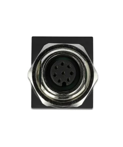 מתאם M12 Cat.6A שקע M12 8 pin A-coded לשקע RJ45 בזווית 90° ז/נ DELOCK | 66314