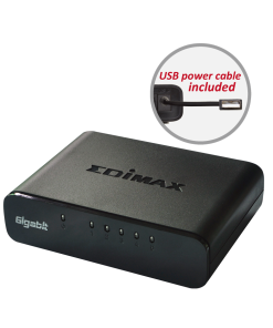 מתג 5 פורט ג’יגהביט שולחני 10100100 פלסטיק Edimax ES-5500G