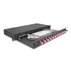 פאנל אופטי נשלף ''19 לארון תקשורת עם 12 שקעים LC Duplex OM4 להרכבה DELOCK | 67005