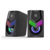 רמקול HP דגם DHE-6000 עם תאורת RGB אחורית חיבור USB\AUX עוצמה 6W חזק HP | DHE-6000