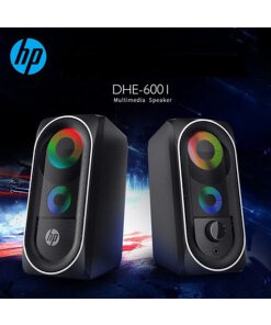 רמקול HP עם תאורת RGB אחורית חיבור USB\AUX כולל שקע מיני לאוזניות HP | DHE-6001