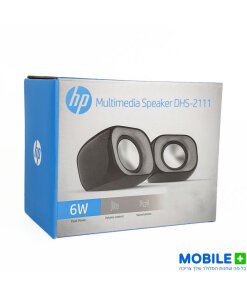 רמקולים למחשב חוטי חיבור USB בצבע שחור HP | DHS-2111 | 6W