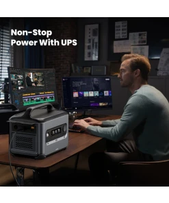 תחנת כוח ניידת בצבע שחור UGREEN | 15050 | GS600 | PowerRoam 600W 680Wh LiFePO4