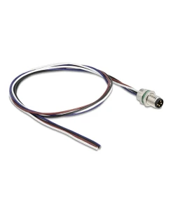 תקע M8 4 pin להתקנה בקדח עגול עם כבל 4 גידים אורך 0.5 מטר DELOCK | 80149