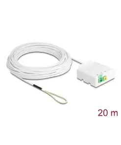 כבל אופטי דרופ SC/APC Simplex Drop cable כולל קופסת חיבורים FTTH להרכבה DELOCK | 85932