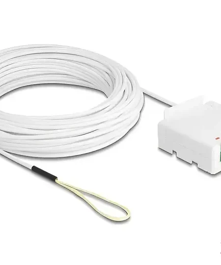 כבל אופטי דרופ SC/APC Simplex Drop cable כולל קופסת חיבורים FTTH להרכבה DELOCK | 85933