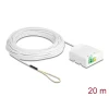 כבל אופטי דרופ SC/APC Simplex Drop cable כולל קופסת חיבורים FTTH מאובטח DELOCK | 85932