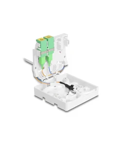 כבל אופטי דרופ SC/APC Simplex Drop cable כולל קופסת חיבורים FTTH מאובטח DELOCK | 85934