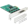 כרטיס PCIe x1 Serial RS-232 High Speed 921K Low profile עם 8 יציאות DB9 צ'יפ Exar זכר DELOCK | 89336