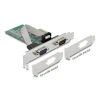 כרטיס PCIe x1 Serial RS-232 Low profile עם 2 יציאות DB9 צ'יפ ASIX שחור DELOCK | 89555