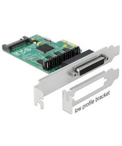 כרטיס PCIe x1 Serial RS-232 Low profile עם 4 יציאות DB9 Voltage supply צ'יפ DELOCK | 89938