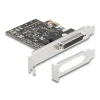 כרטיס PCIe x1 Serial RS-232 Low profile עם 4 יציאות DB9 צ'יפ ASIX זכר DELOCK | 66324