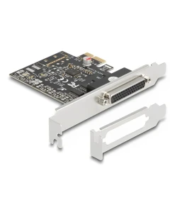 כרטיס PCIe x1 Serial RS-232 Low profile עם 4 יציאות DB9 צ'יפ ASIX זכר DELOCK | 66324