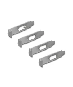 כרטיס PCIe x1 Serial RS-232 Low profile עם 4 יציאות DB9 צ'יפ WCH CH384L שחור DELOCK | 90410