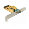 כרטיס PCIe x1 Serial RS-232 Low profile עם יציאת DB9 Voltage supply צ'יפ SUN שחור DELOCK | 90293