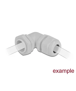 מגן כבלים PG16 מכופף 90° מוגן IP68 נגד מים DELOCK | 60333