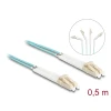 מגשר אופטי מולטי מוד LC Duplex OM3 ז/ז עם מחברים זוויתיים DELOCK | 88078