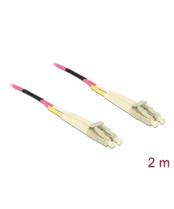 מגשר אופטי מולטי מוד LC Duplex OM4 ז/ז DELOCK | 84641