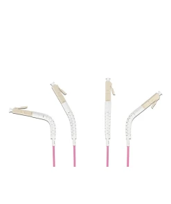 מגשר אופטי מולטי מוד LC Duplex OM4 ז/ז עם מחברים זוויתיים DELOCK | 88088