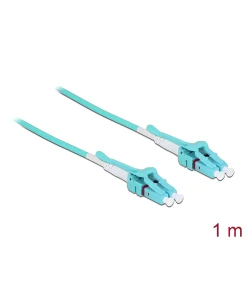 מגשר אופטי מולטי מוד LC Duplex Uniboot OM3 ז/ז DELOCK | 85127