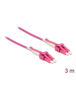 מגשר אופטי מולטי מוד LC Duplex Uniboot OM4 ז/ז DELOCK | 85134