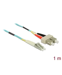 מגשר אופטי מולטי מוד SC Duplex - LC Duplex OM3 ז/ז DELOCK | 86564