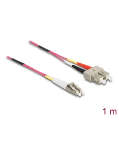 מגשר אופטי מולטי מוד SC Duplex - LC Duplex OM4 ז/ז DELOCK | 84680