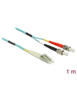 מגשר אופטי מולטי מוד ST Duplex - LC Duplex OM3 ז/ז DELOCK | 86567