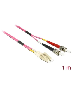 מגשר אופטי מולטי מוד ST Duplex - LC Duplex OM4 ז/ז DELOCK | 84685