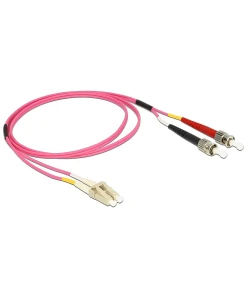 מגשר אופטי מולטי מוד ST Duplex - LC Duplex OM4 ז/ז DELOCK | 84867