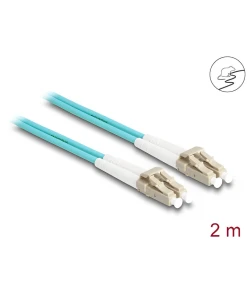 מגשר אופטי מולטי מוד משוריין LC Duplex OM3 Metal Armoured ז/ז DELOCK | 87908