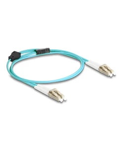 מגשר אופטי מולטי מוד משוריין LC Duplex OM3 Metal Armoured ז/ז DELOCK | 87908