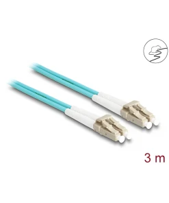 מגשר אופטי מולטי מוד משוריין LC Duplex OM3 Metal Armoured ז/ז DELOCK | 87909